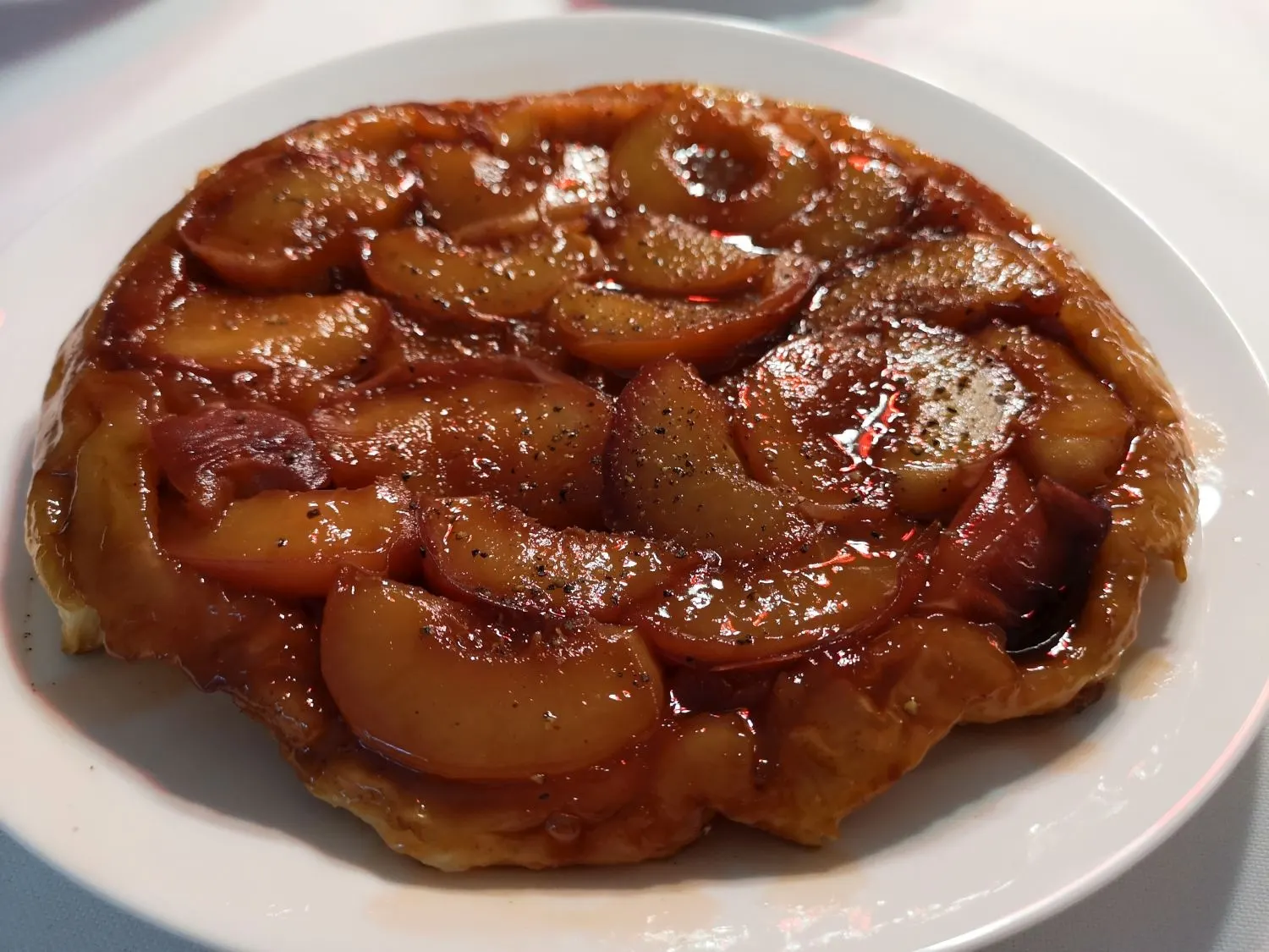 Tarte Tatin with Peaches